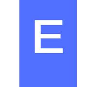 Personalised Notebook Letter E - Available A-Z