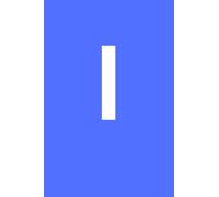 Personalised Notebook Letter I - Available A-Z