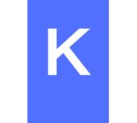 Personalised Notebook Letter K - Available A-Z