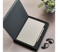 Personalised Notebook Pen Gift Set - Custom Name Journal Ballpoint Pen Luxury Writing Set for Him Her Graduation Office Company (Pastel Mushroom)