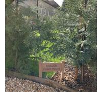 Personalised Oak House Sign - 30cm x 14cm plus two 45cm tall posts - Custom Engraved Carved Wooden Name Plaque