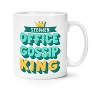 Personalised Office Gossip King 10oz Mug Cup
