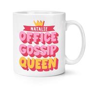 Personalised Office Gossip Queen 10oz Mug Cup