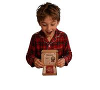 Personalised Officially Nice Badge Gift Box | Message from Santa | Children's Christmas Keepsake | North Pole Gift | Christmas Eve Box Filler | 58mm Shimmer Badge | Personalised Child Gift