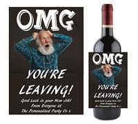 Personalised OMG Leaving New Job Wine Champagne Bottle Label ~ Gift Idea N60