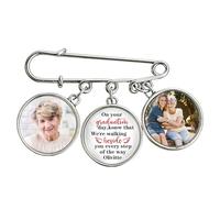 Personalised On Your Graduation Day Konw That We're Walking Beside Graduation Memorial Photo Pins Custom Name Memorial Pins Keepsake Gift Graduates Loss Of Loved Birthday Anniversary (S 21)