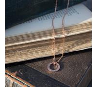 Personalised One Ring Rose Gold Necklace