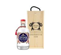 Personalised Opihr Oriental Spiced Gin Gift Set - 70cl | 40% ABV | Wooden Presentation Box | Custom Spiced Gin Gift for Him or Her