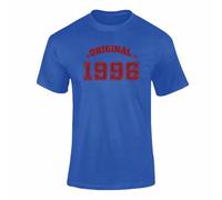 Personalised Original Year T Shirt Adult & Kids Custom Birth Year Retro Vintage Graphic Tee Classic Birthday Gift Casual Unisex Top Royal Blue XL Style 1