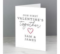 Personalised Our 1st Valentine's Day Greeting Card - Valentines Day, Valentine, Girlfriend, Boyfriend, Wife, Husband, Partner, Love