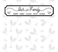 Personalised Our Family Street Sign Plaque - Custom Own Names Family Wooden or Acrylic Wall Art Decoration Keepsake Home Décor
