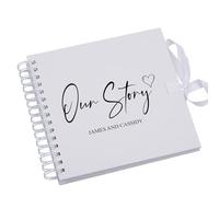 Personalised Our Story Love Scrapbook Photo Album Keepsake Memory Love Gift