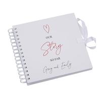 Personalised Our Story So Far Anniversary Scrapbook Photo Album