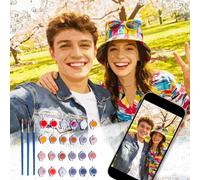 Personalised Paint by Numbers for Adults, Acrylic Paint Oil Painting on Framed & Stretched Canvas, Make Your Own Picture, Home Decoration Valentines Anniversary Birthday Gifts for Women Men (Style 01)