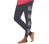 Personalised Pants Custom Yoga Pants Add Any Text Message Yoga Trousers Printed Customised Pants Womens Leggings Cute Yoga Pants with Pockets Tummy Control Casual High Waist Leggings Black