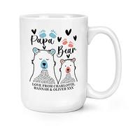 Personalised Papa Bear 15oz Large Mug Cup