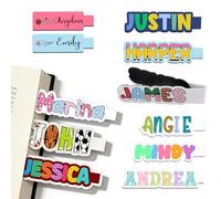 Personalised Paper Magnetic Bookmarks with Name,Custom Magnetic Book Marks, Magnetic Bookmark Clip Customised for Readers Book Lovers Women Gifts