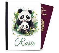 Personalised Passport Cover Holder for Children Panda Design Any Name Text Holiday Accessory Gift 58