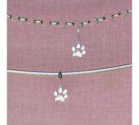 Personalised Paw Print Pendant Charm - Sterling Silver