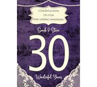 Personalised Pearl 30th Wedding Anniversary Card (Special Couple)