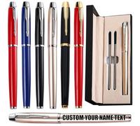 Personalised Pen with Name Engraved, Personalised Pens for Women Men, Ballpoint Pens Black Ink, Personalised Gifts for Men Husband Dad Boss Colleagues, Includes 1 Pen & 2 Refills & 1 Gifts Box (04)