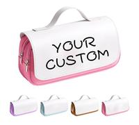 Personalised Pencil Case - Custom Name Pencil Bag for School, College & Work - Unique Gift Idea for Students (A)