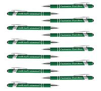 Personalised Pens Bulk with Stylus Tip 12 Pcs Custom Engraving Ballpoint Pens with Name Message Logo, Customised Gift Pens for Christmas, Wedding, Graduation, Birthday - Medium Point,Black Ink