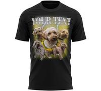 Personalised Pet Bootleg Mens T Shirt Funny Retro Vintage Pet Rap Gift Tee