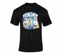 Personalised Pet Bootleg Rap T Shirt Vintage Collage T-Shirt Top Design - Vintage 90s Style Retro Tee, Birthdays, Christmas Music Fans, I Love my Girlfriend tshirt Black