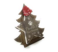 Personalised Pet Christmas Star Tree Decoration - Celebrating Your Pets First Christmas Or Wishing Your Pet a Merry Christmas