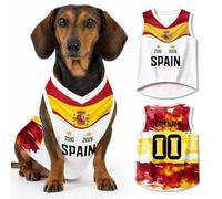 Personalised Pet Football Jersey, Custom Name & Number, Breathable Mesh, for Small, Medium & Large Dogs, 2026 Fan for Dog Lover (H)
