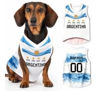 Personalised Pet Football Jersey, Custom Name & Number, Breathable Mesh, for Small, Medium & Large Dogs, 2026 Fan for Dog Lover (B)