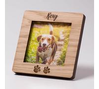 Personalised Pet Memorial Photo Frame Paw Print Dog Cat Rabbit Horse Loss Picture Rainbow Bridge Pawprint Engrave Sympathy Animal Loss Keepsake Cherish Remembrance Grieving Bereavement Passing Family