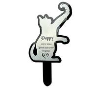 Personalised, Pet Memorial Plaques, for garden,Gift, Cat, Dog, Rabbit, Garden Sign, Grave Marker, Metallic Gold or Silver