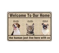 Personalised Pet Photo Doormat Custom Welcome To Our Home Mat Indoor Entrance Floor Mat Funny Pet Welcome Doormat Hope You Like A Dog Doormat Gift For Pet Lovers (style 8)