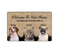 Personalised Pet Photo Doormat Custom Welcome To Our Home Mat Indoor Entrance Floor Mat Funny Pet Welcome Doormat Hope You Like A Dog Doormat Gift For Pet Lovers (style 10)