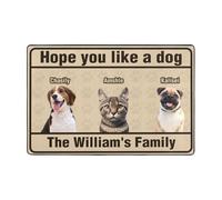 Personalised Pet Photo Doormat Custom Welcome To Our Home Mat Indoor Entrance Floor Mat Funny Pet Welcome Doormat Hope You Like A Dog Doormat Gift For Pet Lovers (style 7)