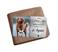 Personalised Pet Photo Wallet Card I Will Carry You with Me Until See You Again Memorial Gifts for Dog Cat Loss Pet Loss Sympathy Gifts for Dog Cat Lovers (07)