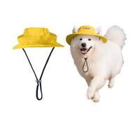 Personalised Pet Sun Hat with Name Embroidery Lightweight UPF50+ UV Protection for Dogs Cats Adjustable Summer Essentials for Beach Park (Waterproof)