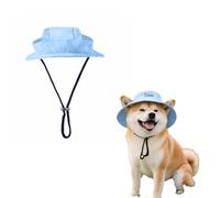 Personalised Pet Sun Hat with Name Embroidery Lightweight UPF50+ UV Protection for Dogs Cats Adjustable Summer Essentials for Beach Park (Waterproof)