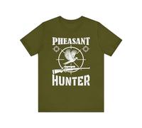 Personalised Pheasant Hunter T-Shirt, Custom Hunter Name on Back , Pheasant Angler, Vintage Custom Apparel, Birthday Gift, Father's Day, Summer Holiday Pheasant Hunting Adults & Kids Unisex Tee Top
