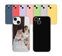 Personalised Phone Case for Apple iPhone 7 Plus/iPhone 8 Plus, Personalised Image/Text/Logo/Photo, Customized Phone Case Soft Liquid Silicone Rubber Shockproof Case Cover