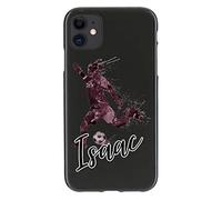 Personalised Phone Case For Huawei P Phones, P Smart, P9, P20, P30, P40 Pro, Lite, Dark Burgundy Red Marble Football Phone Case with Name on Soft Black Gel TPU Phone Cover