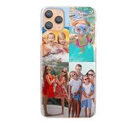 Personalised Phone Case For Huawei Y Phone, Y6s, Y6, Y7, Y9, Y3, Custom Photo Hard Cover, Personalize with Four Image Collage Layout F, Four Equal Images