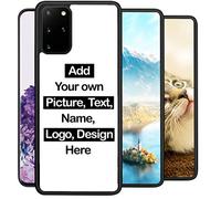 Personalised Phone Case for Samsung Galaxy S20 Plus, Add Your Text, Picture, Designs, Business Logo on Shockproof Bumper Cover Customised Gift idea for Birthday, Wedding, Anniversary, Special Moments