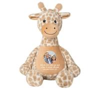 Personalised Photo Ashes Keepsake Memory Giraffe | Metal Heart Shaped Tin Ashes Urn | Bereavement Memorial Keepsake | Custom Photo & Message | Sympathy Gift