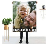 Personalised Photo Blanket Throw, Customised Blanket with Words Picture Collage, Personalised Birthday Gifts, Personalised Gifts for Dad, Mom, Men, Women, Kids, Dogs, Friends or Lover