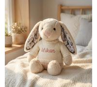 Personalised Photo Bunny with Hidden 4 Photo Ears Memory Rabbit Gift