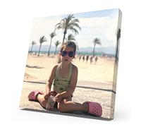 Personalised Photo Canvas Print from Your Photo or Artwork Wall Hanging Picture Canvas Ready to Hang Framed Box Custom Unique Gift Idea Handmade Wall Picture (8" x 8")