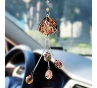 Personalised Photo Car Hanging Ornament Custom Crystal Rear View Mirror Accessories Customised Photo Gift Driving Test Pass First Car Gifts for Son Daughter Dad Mom